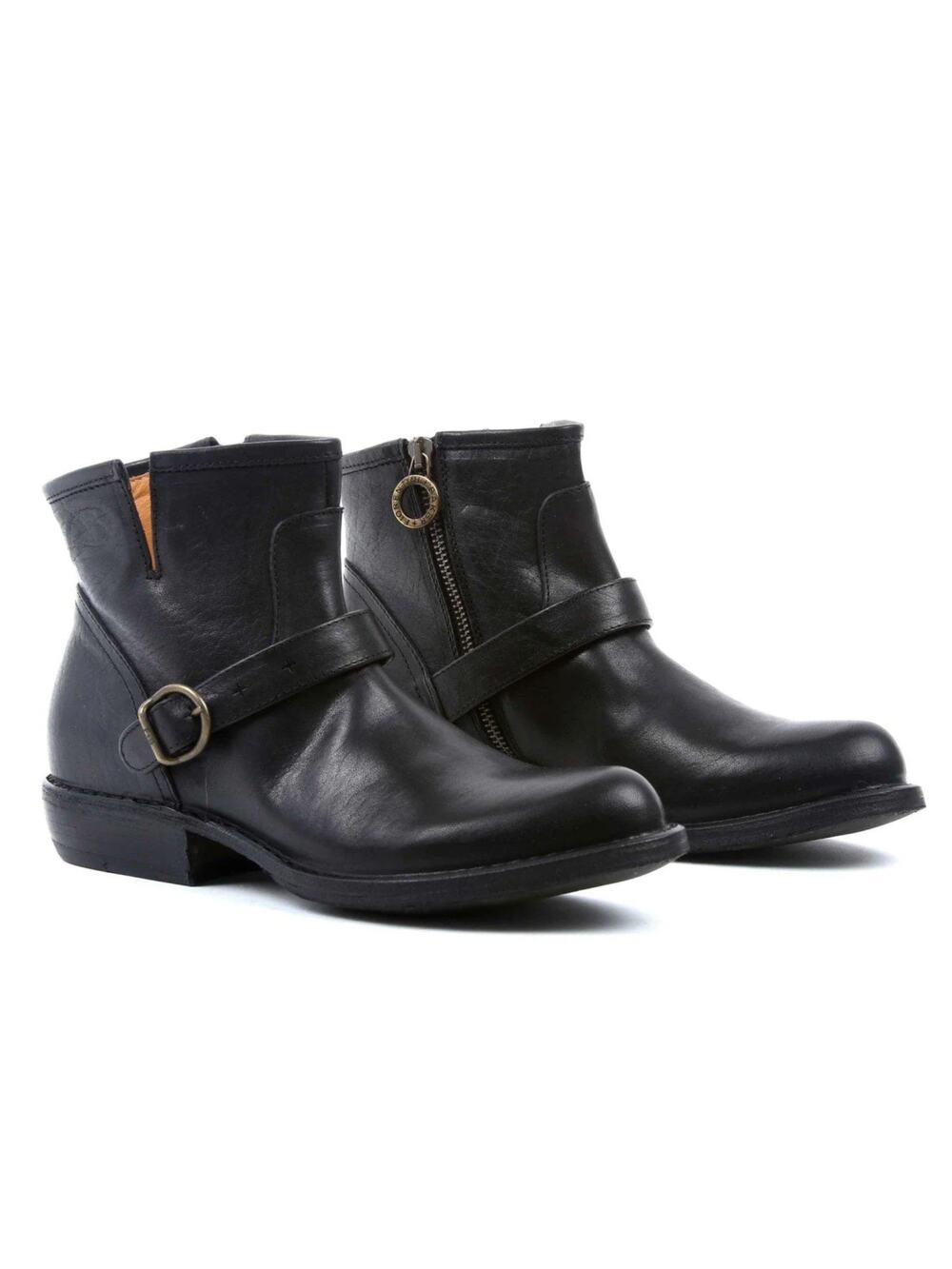 Fiorentini + Baker chad black leather moto ankle boots